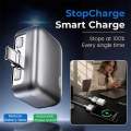 Smart Auto Stop Full Charging Adapter Overcharge Protection – AI Powered Auto Eject USB-C for Smartphone,Laptop Tablet.