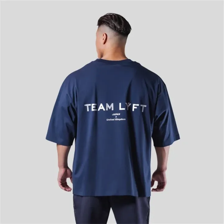 TEAM%20LYFT%20Silver%20Letter%20Logo%20Print%20Comfortable%20Cotton%20Men%20GYM%20T-Shirt%20O-Neck%20Short%20Sleeve%20T%20Shirt%20M-3XL%20Man%20T-shirts%20Tops%20Tees%20-%20Image%204