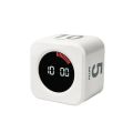 Digital Visual Timer Gravity Sensor Flipping LED Display 4 Preset Time Rechargeable Mini Cube Timer for Cooking Study Shower. 