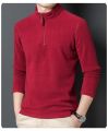 Men’s Polar Fleece Half Zip Hi-Neck. 