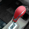 10.5cm Black Red PU Leather Universal Car Gear Shift Knob Gear Stick Manual Transmission Shifter Lever with Adapters. 