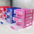 Plastic Five Layer Mini Drawer Storage Cabinet Box for Kitchen | for Bedroom | Jewellery Storage Box | Drawer Organizer (Pink)(Dimensions - 25cm × 22cm × 16cm). 