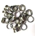 Stainless Steel Plain Rings For Raw Parrots 2pcs. 