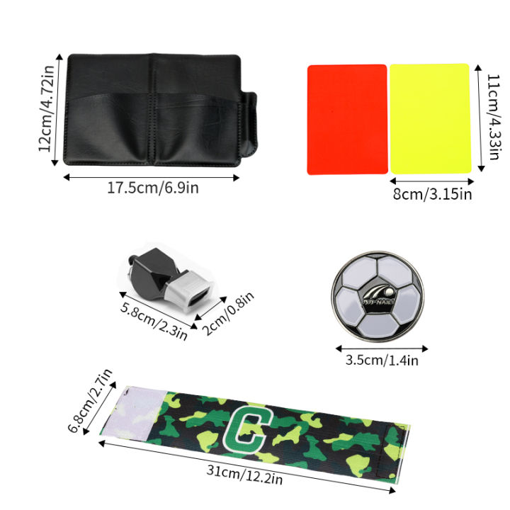1set%20Red%20and%20Yellow%20Card%20%20Kit%20Football%20Referee%20Tools%20With%20Football%20Captain%20Armband%20Whistle%20CoinLeather%20bag%20Pencil%20Paper%20-%20Image%205
