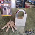 Khas Padlock 50mm Heavy Duty Brass Lock | Original Desi Lock / Desi Tala | Strong Security Lock with 4 Keys for Home, Shop, Trunk & Shutter. 