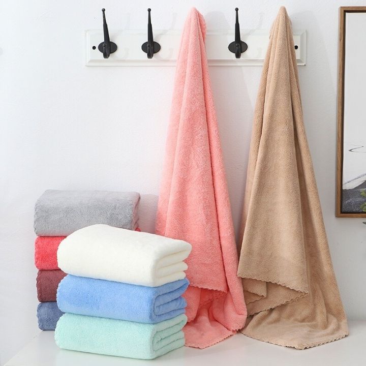 Duck feather bath towel soft non-irritating surface water absorbent adult 90x180cm deep stitched