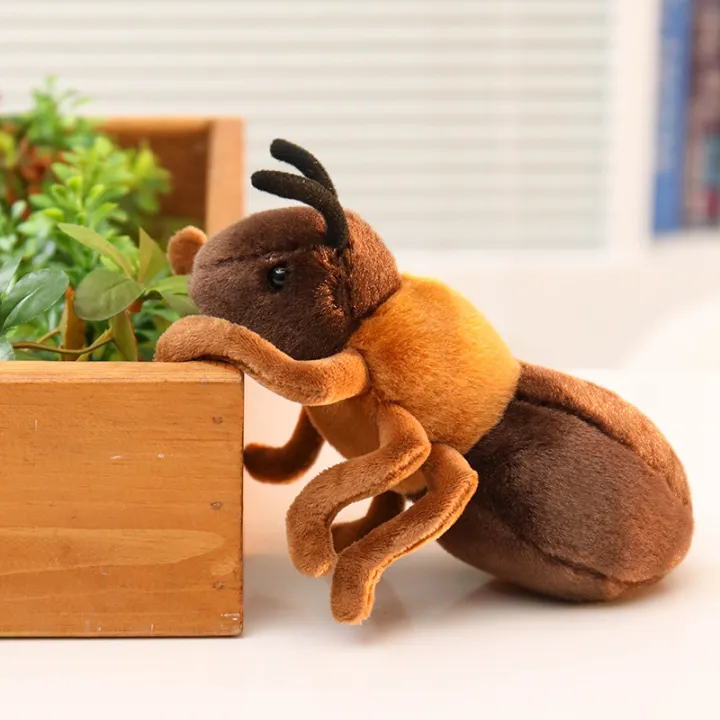 New%201Pc%2018CM%20simulation%20ants%20plush%20toys%20soft%20stuffed%20insect%20Brown%20Ant%20Plush%20Doll%20Decorative%20Desktop%20Ornaments%20Prank%20Props%20-%20Image%206