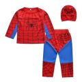 Spiderman Dress for Kids | Premium China Fabric Spider-Man Costume | Superhero Fancy Dress for Boys (Age 2–10 Years). 