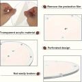 8pcs Acrylic Sewing Templates Clear Rulers Round Patterns Embroidery Drawing Template Quilt Stitch  for Cutting and Design. 