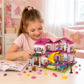 Friends City Series House Summer Holiday Villa Castle Building Blocks Sets Figures Swimming Pool Decor Toys for Kids Girls .