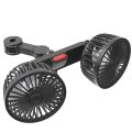 USB Automotive Fan Portable Air Conditioner Cars Electric Fan for Home Office 360 Degree Rotatable Dual Head 3 Speed Seat Fan.