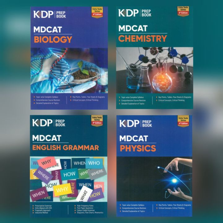 Set of 4 Kips MDCAT Preparation books 2025 Edition: Kips MDCAT Prep books 2025 Edition / Kips MDCAT books 2025 set / Kips MDCAT books
