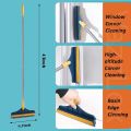 2-in-1 Bathroom Long Brush - Ideal for Tile, Ceramic, and Toilet Cleaning -green. 