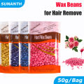 50g/Bag Wax Beads for Hair Removal Hard Wax Beans for Wax Heater Machine Hot Film Epilator Painless Waxing Beads for Wax Warmer staloofy hair.