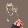 Exquisite Niche New Chinese Style Butterfly Tassel Hairpin Ancient Style Daily Hairpin High-End Hairpin for Women. 