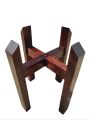 Single Stand Pine Wood Plant Stand Flower Shelf. 