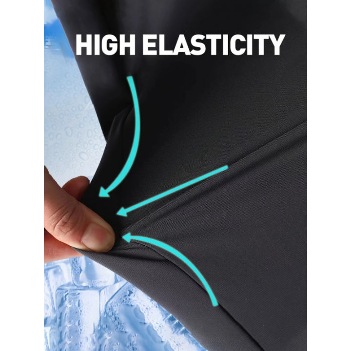 Men's%20Classic%20Shorts%20Summer%20Casual%20Sports%20High%20Elastic%20Waist%20Drawstring%20Cropped%20Pants%20Black%20Man%20Clothes%20Gym%20Running%20For%20Exercise%20-%20Image%204