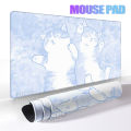 Minimalist Mouse Pads Blue Cat Cute Design Gaming Mousemat Large Mousepad Gamer  Mat Company Desk Pads Design For  Rug. 