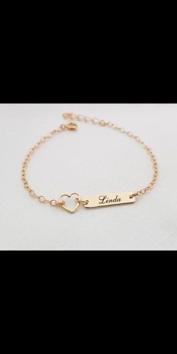 Babies Customized name bracelets for childrens _personalized kids name bracelet _cute bar design _custom engraving children jewelry