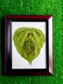 Customized Engraved Name and Photo in Natural Leaf with Frame for Gift,Happy birthday,Wedding and Anniversary Gift. 
