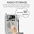Retekess TR106 Mini Radios Portable Radio AM FM Battery Operated Pocket Radio Speaker Stereo LCD Display Headphone Jack Clock. 