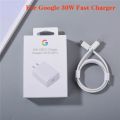 Original Google Pixel 30W Charger PD Fast Charge Adapter For Google Pixel 6 7 5 pro 4/3/2 XL 6A 5A 4A Pixel Fold 3 Lite Quick Chargeur. 