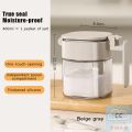 HUA HUA Sealed Glass Seasoning Jar Moisture-Proof Leak-proof Sugar And Salt Container With Dustproof Spice Jars Bottle Kitchen.