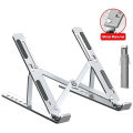 Metal Portable Foldable Laptop Stand Adjustable Notebook Holder Aluminum Support For Macbook Pro Air Computer Tablet Base Desk. 