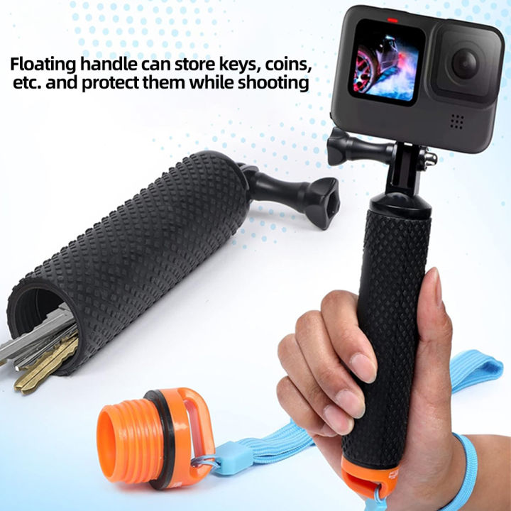 Floating%20Hand%20Grip%20Waterproof%20Handle%20Selfie%20Stick%20for%20%20Hero%2013%2012%2011%2010%209%208%207%205%20Insta360%20SJCAM%20AKASO%20%20OSMO%20Action%20Camera%20-%20Image%204