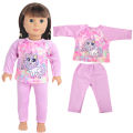 Doll Clothes Cute Unicorn Doll Pajamas For American 18 inch Girl Doll Animal Clothes Suit For 43 cm Baby New Born,Russia Doll. 