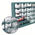 25 Multi-grid Drawer Parts Box Wall-mounted Screw Classification Component Box Tool Case electronic components Storage ToolBox. 