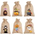 2025 Christmas Burlap Drawstring Candy Bag Santa Gift Bag Christmas Decoration for Present Bag Halloween Christmas New Year.