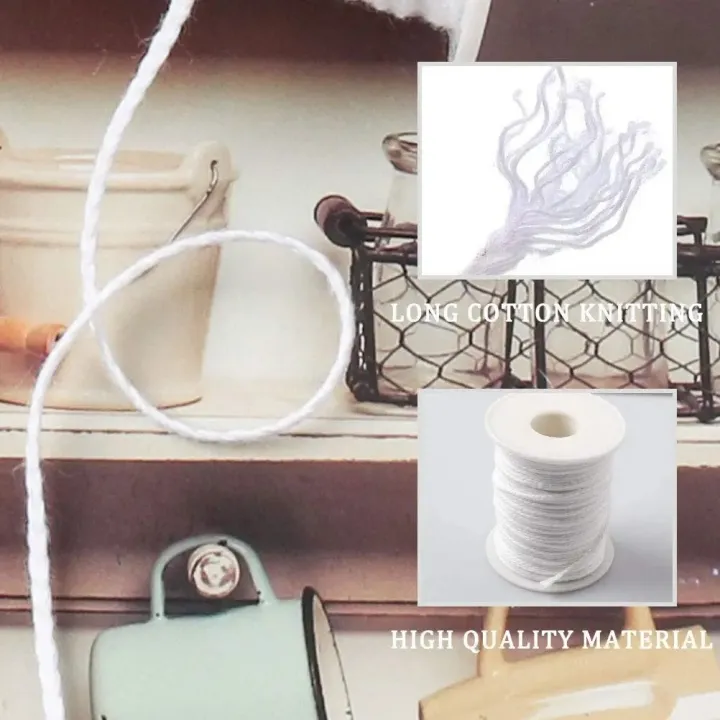 100Pcs%20Candle%20Holder%2061m%20Cotton%20Candle%20Wick%20Smokeless%20Aromatherapy%20Cylindrical%20Candle%20Thread%20Candle%20Making%20Kit%20DIY%20Candle%20Maker%20-%20Image%202