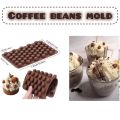 55 Cavities Mini Coffee Bean Silicone Mold. 