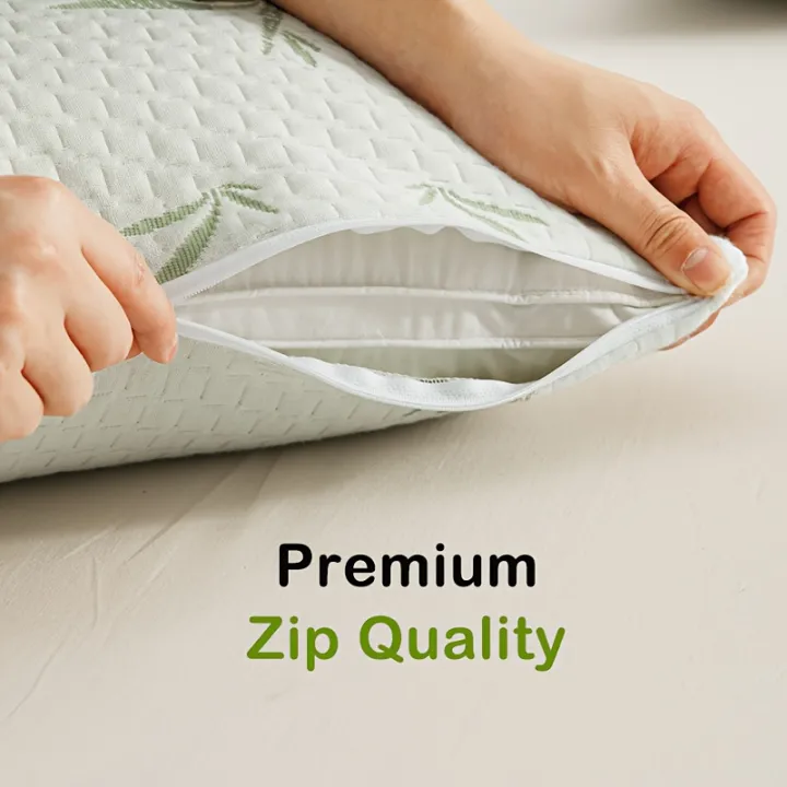 2pcs%20Waterproof%20Bamboo%20Pillowcases%20(Without%20Core),%20Cooling%20&%20Soft%20&%20Anti-bacterial%20Pillow%20Protectors%20With%20Zipper%20Pillow%20Cover%20-%20Image%205