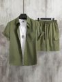 Men's Half_sleeve Shirt &Shorts Suits. 