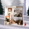 Baby House Mini DIY Kit for Making Room Toys, Home Bedroom Decoration with Furniture, Wooden Crafts, 3D Puzzle, Girl's Birthday. 
