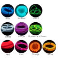 EL Wire Light 1M 2M 3M 5M LED Neon Light 3V 5V 12V EL Rope Tube LED Strip with Inverter for Car Dance Party Bike Decor Lighting. 