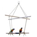 Birds Swing and Feeder | Birds Natural hanging toy and feeder | size top 12x12inch, bottom 6x6inch|. 
