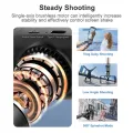 Q18 Gimbal Stabilizer Handheld Mobile Phone Selfie Stick Holder Fill Light Bluetooth for HUAWEI Xiaomi IPhone Follow Shoot Mode. 