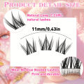 Self-Adhesive Eyelashes - No Glue Needed, C-Curl, Japanese-Korean Beauty Series for Everyday &Special Events-Beginner-Friendly. 
