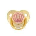 New Baby Pacifier BPA Free Newborn Dummy Soother Toddler Infant Silicone Pacifiers Black Golden Bling Nipple Baby Boy Girls Gift. 