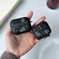 Hot Off Stylish Black Airpods Case Clear Case For Airpods 4 2 3 Pro 2 Generation Airpod Pro Cover Gift For Boyfriend Earphone. 