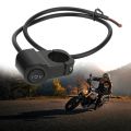 Universal Motorcycle 3 Way Switch ON OFF Mini Driving Light Switch With Clip Black.