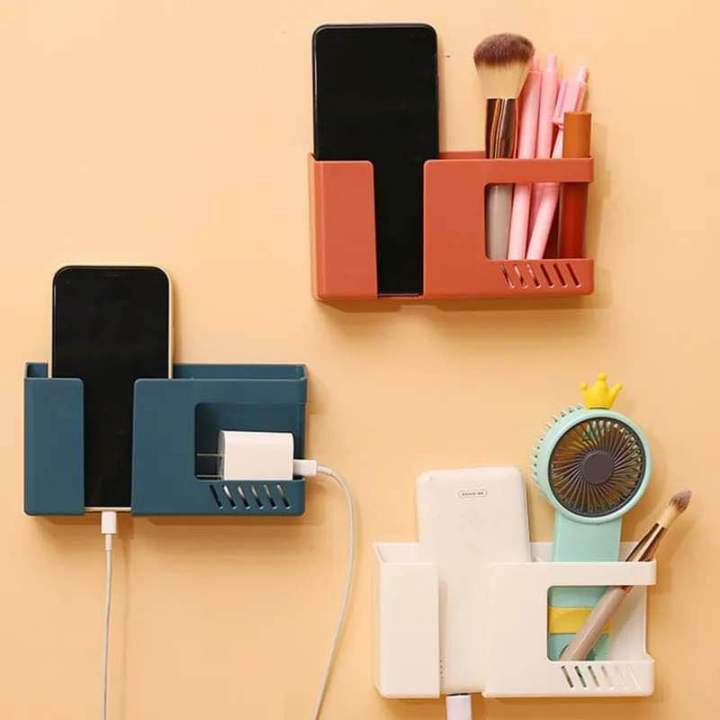 Mobile%20Phone%20Charging%20Rack%20Wall-mounted%20Storage%20Box%20Punch-free%20Organizer%20Shelf%20Remote%20Control%20Pen%20Stationery%20Holder%20Accessories%20-%20Image%205
