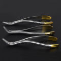 Dental Root Fragment Tooth Extraction Forceps Pliers Instrument Dentist Curved Maxillary Mandibular Tool.