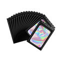 20/50pcs Mylar Bags Holographic Laser Color Plastic Packaging Pouch Jewelry Retail Storage Pouch Zip Lock Bag.