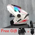 ORZ-161 Modular Filp up Motorcycle Helmet Full Face Racing Helmet Dual Visors DOT Approved motosiklet kaskı. 