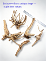 7-26CM 4 Sizes Driftwood Cuckoo Roots Dead-wood Tree Trunk Landscape Creative Reptile Cylinder Fish Tank Ornament Aquarium Decor. 