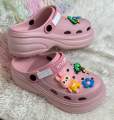 New Premium EVA Thick-Sole Comfort Lightweight Soft Cushion Slip-On Shoes Clogs Sandals with Cute Decorative Charms. 